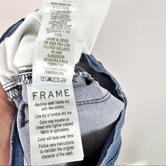 FRAME Denim Le High Skinny Blue Lagoon Jeans - Picture 8 of 9